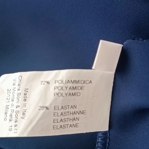 Chiara Boni La Petite Robe Mermaid Dress Navy Blue Size 48 (12) Prom Wedding - Picture 13 of 16